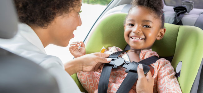 Consejos de seguridad en el auto para niños
