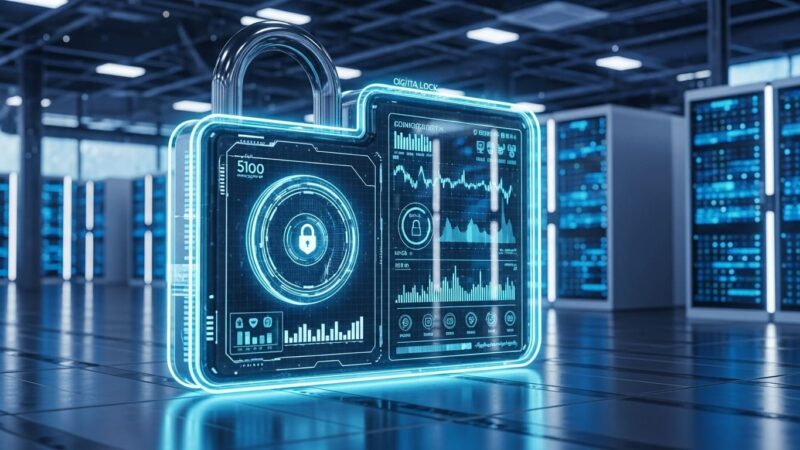 Cybersecurity digital lock